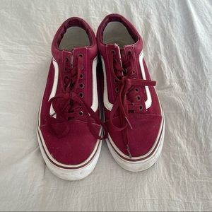 maroon vans old skool